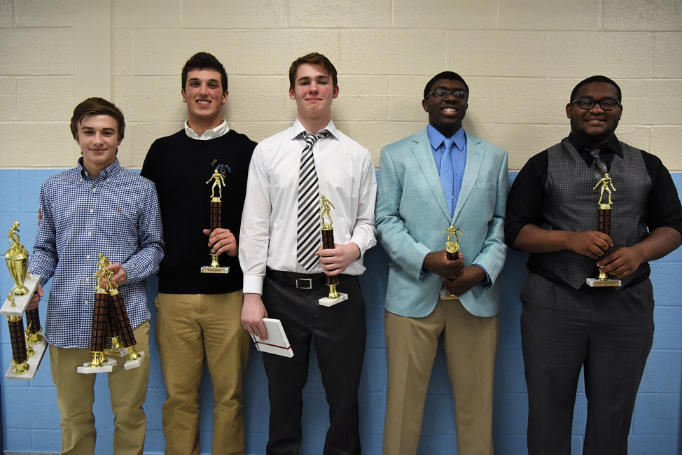 Wrestling team seniors