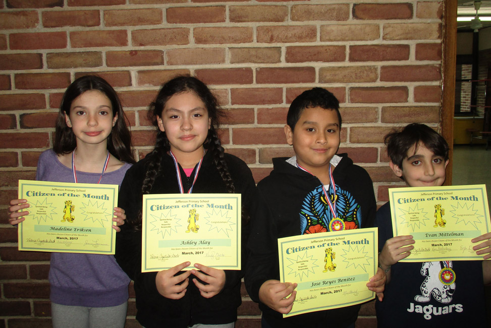 fourth grade Citizens of the Month