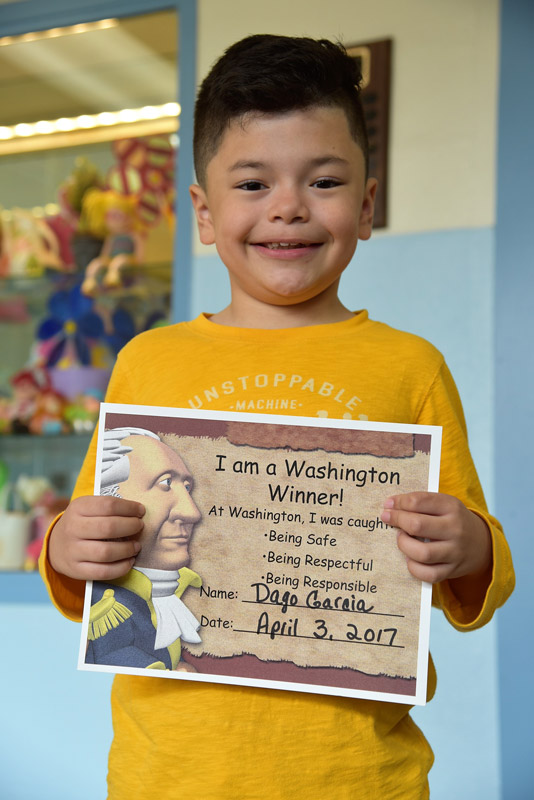 Third grader Dago Garcia