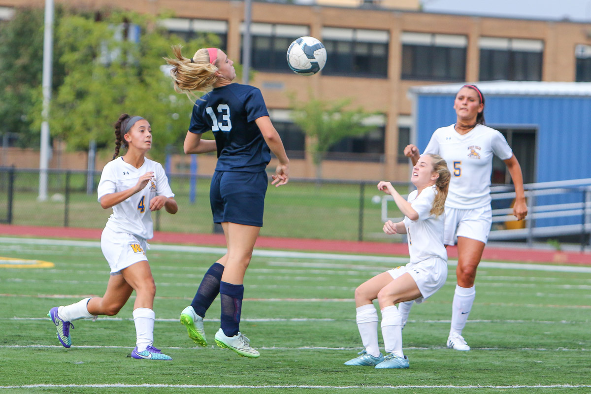 Katie Seccafico playing soccer