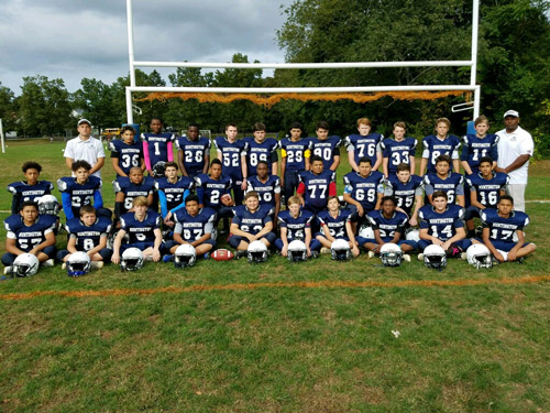 The undefeated Finley Middle School eighth grade football team.
