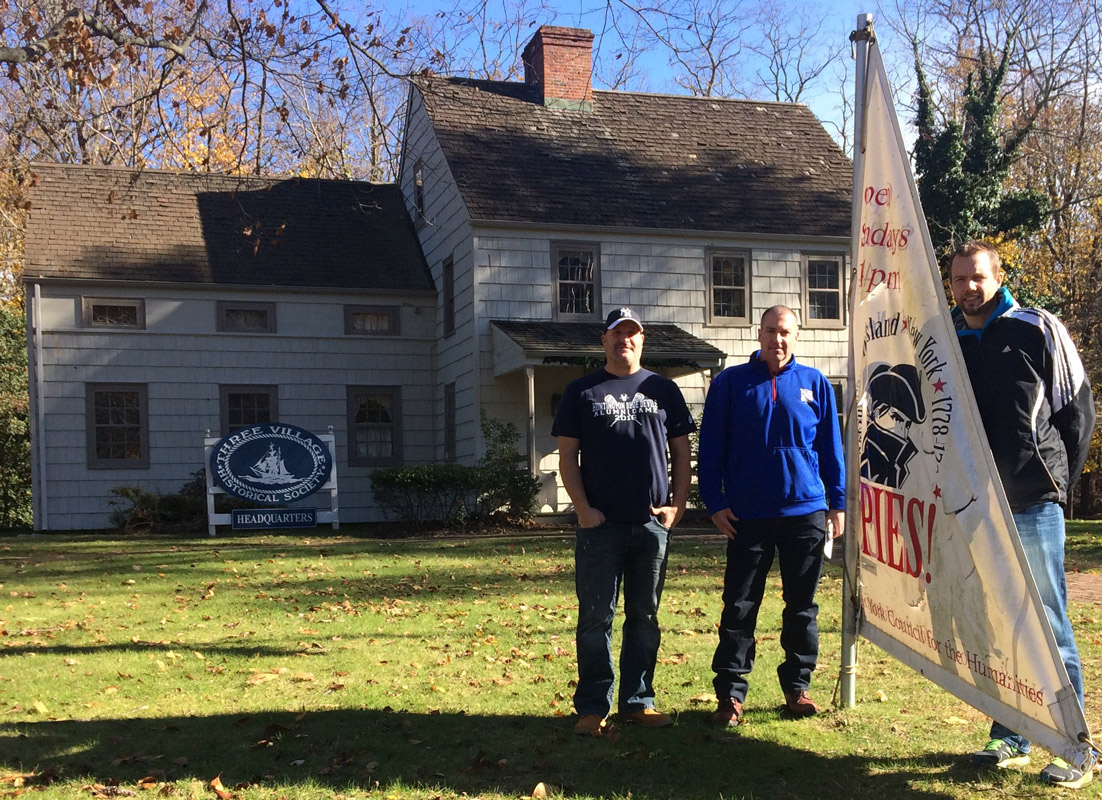 Huntington teachers Anthony Troffa, Fred Bisogno and Erik Bruckbauer explored Washington's Spy Trail.