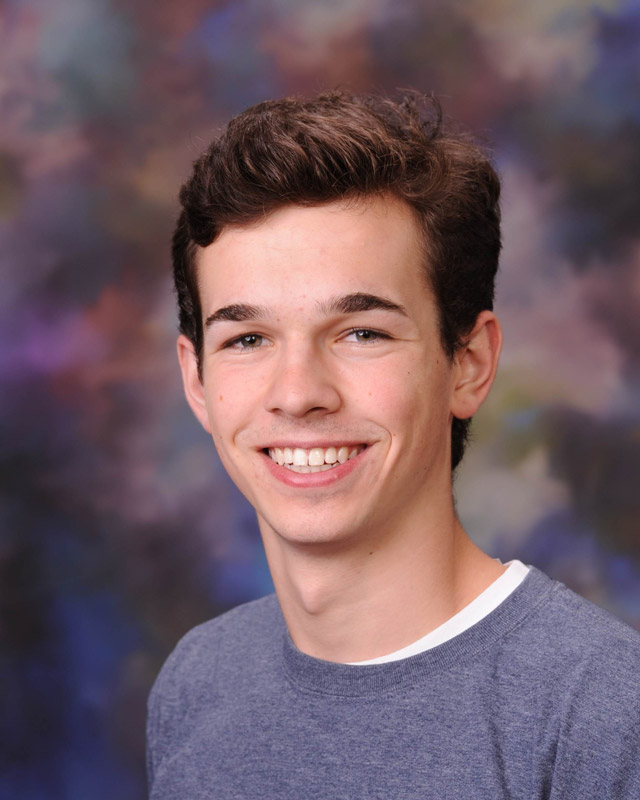 Huntington senior Kevin Drake is a captain of the Huntington varsity boys' winter track team.