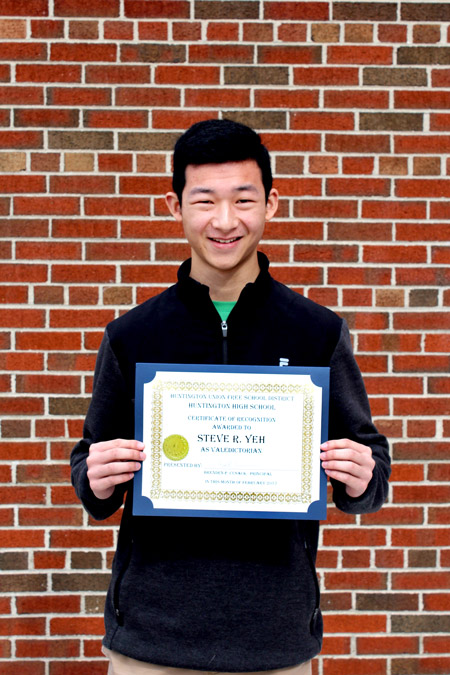 Valedictorian Steve Yeh