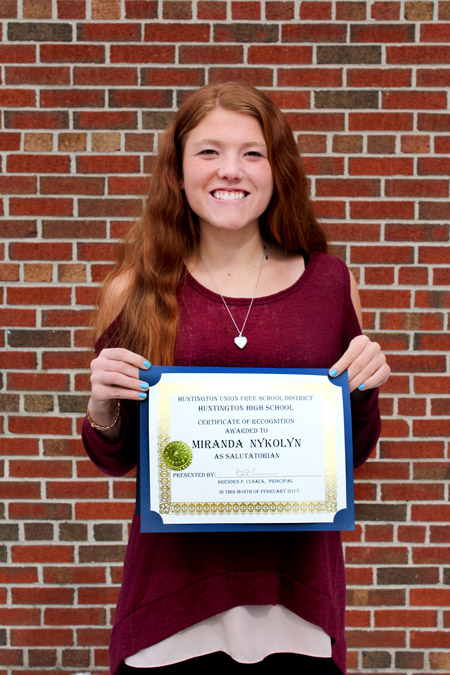 Salutatorian Miranda Nykolyn