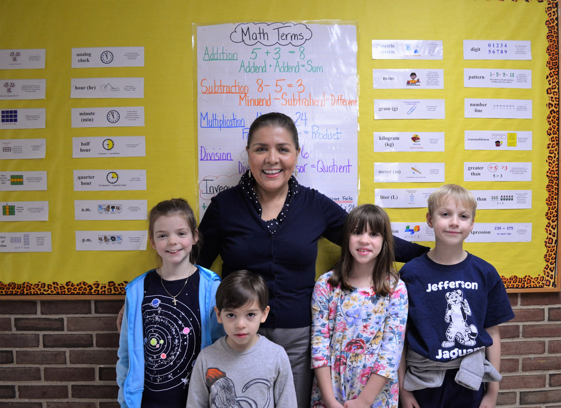 January Math Challenge winners.