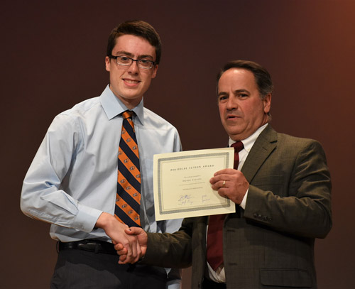 Dan Collin with Humanities Chairman Joseph Leavy