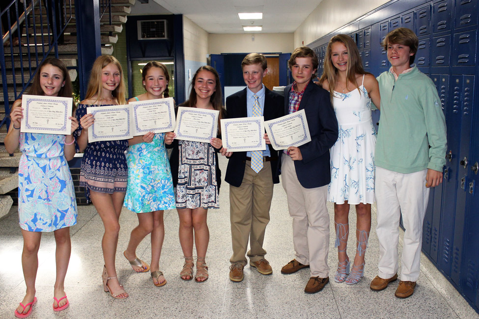 Finley Honor Society members