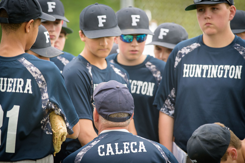 Paul Caleca rallies his players