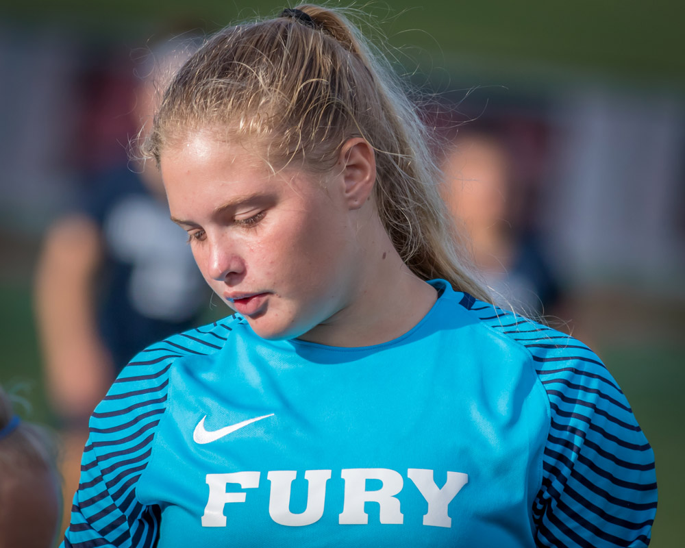 Huntington's sensational freshman goalie Ainsley Lumpe.