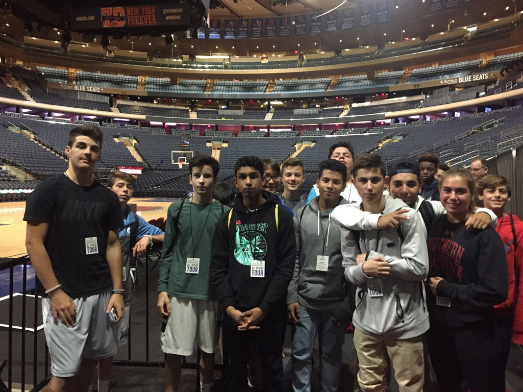 The Huntington teenagers enjoyed their time inside Madison Square Garden.