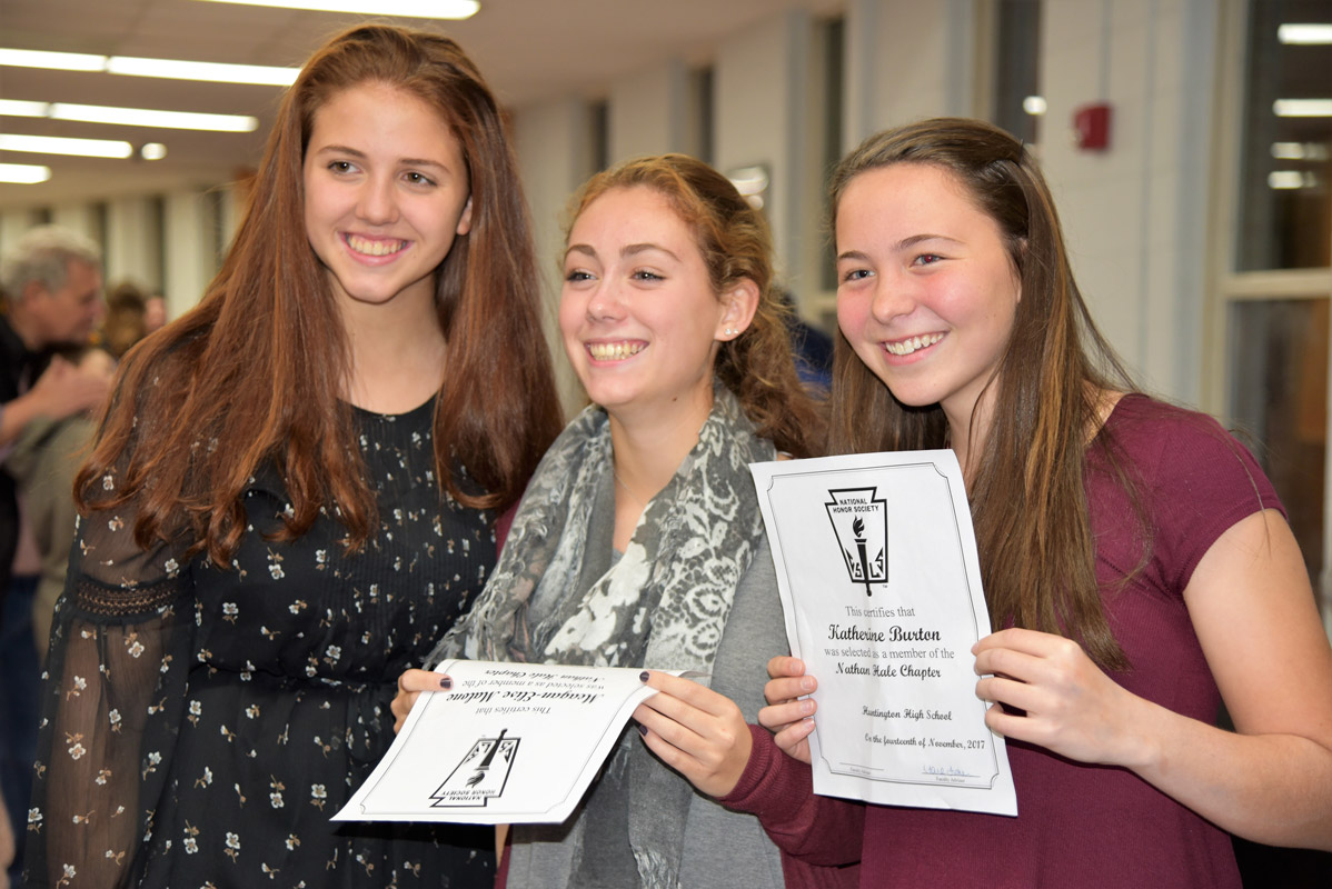 The new inductees were thrilled to be joining the organization.