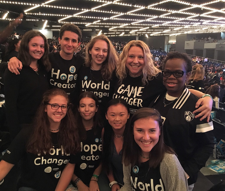 Huntington Interact contingent at WE Day UN in Manhattan