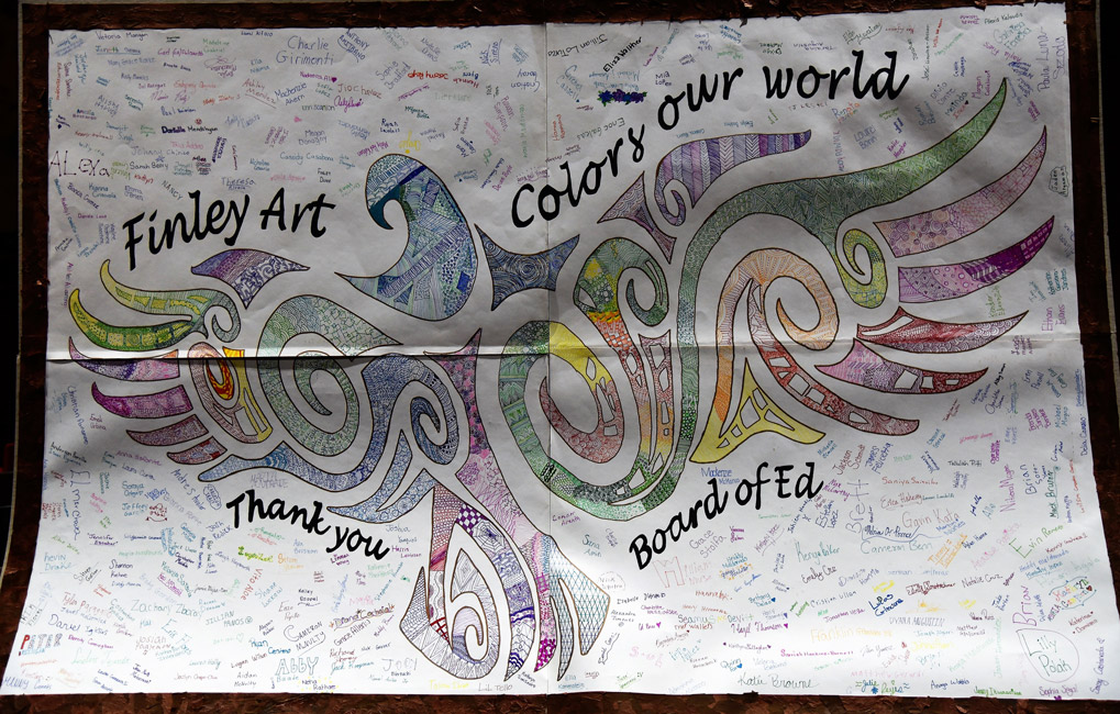 Sensational artwork created by Finley students