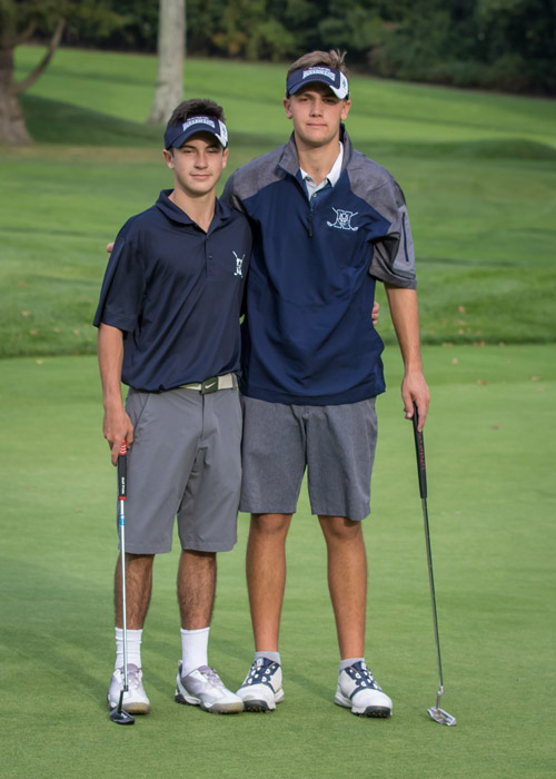 Huntington golf stars Matt Giamo and Tyler Gerbavsits.