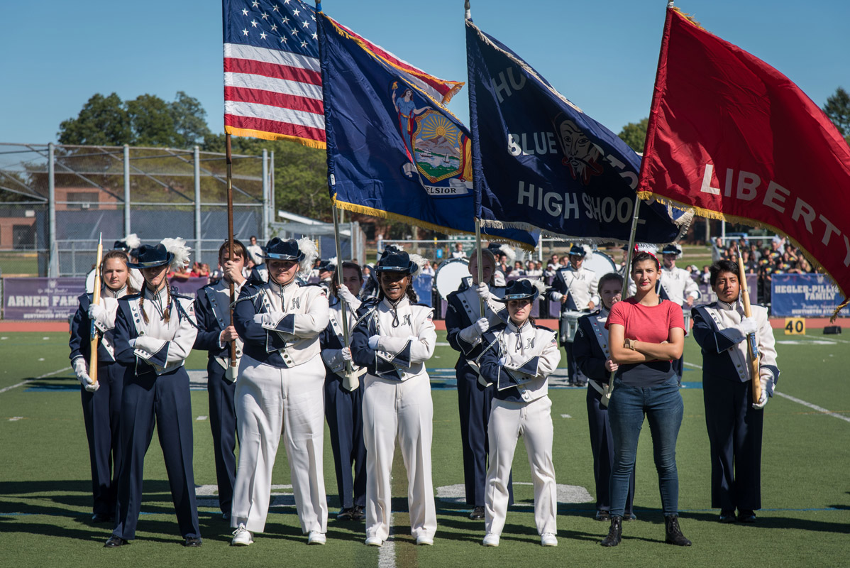 The Blue Devil marching band