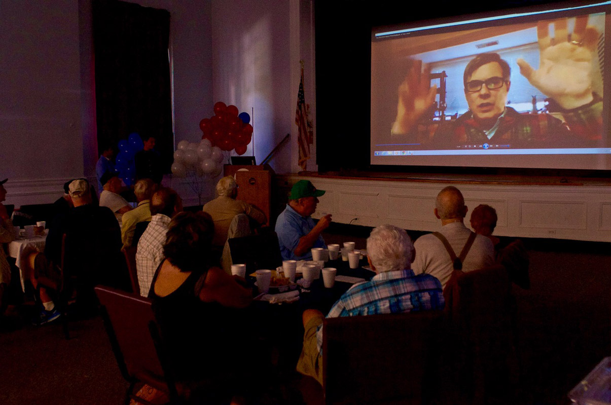 Huntington duo presented the group's documentary