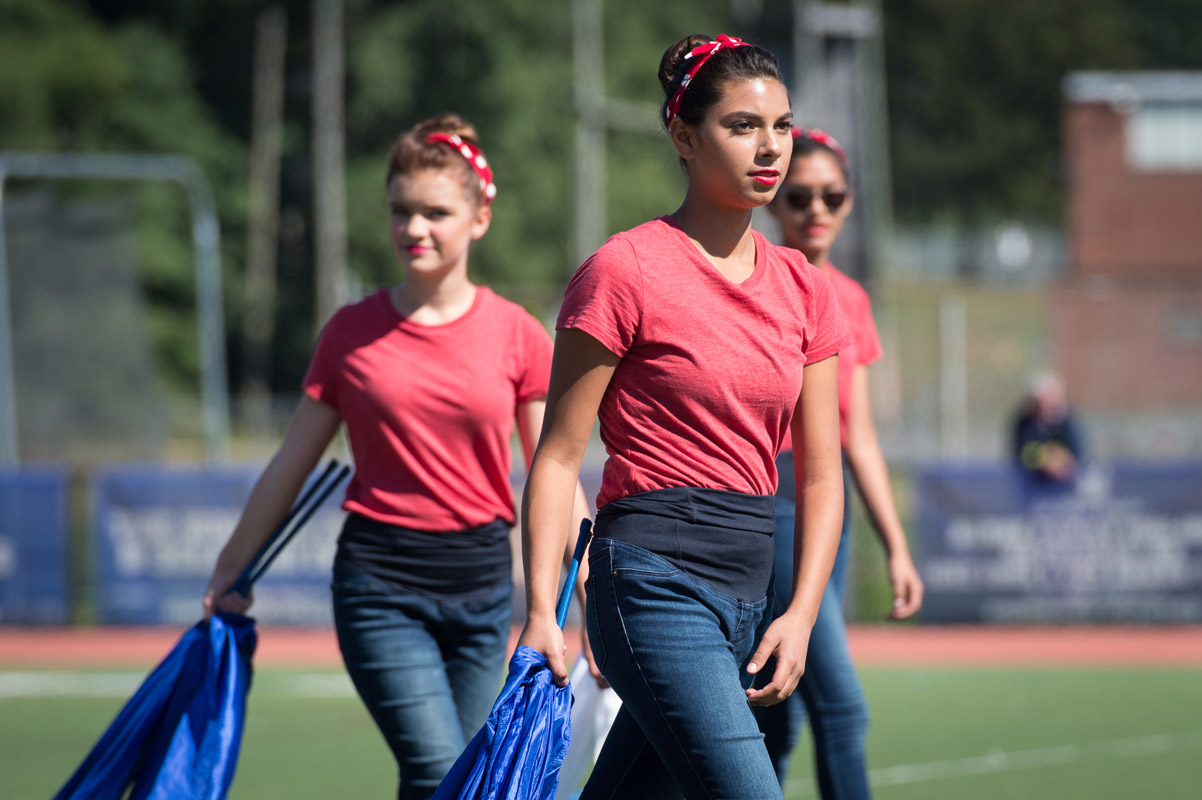 marching band's color guard