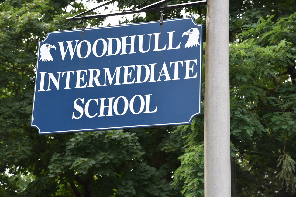 Woodhull School Sign