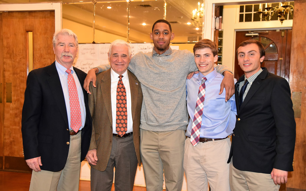 Three Huntington High School players were honored at the Polish Hall in Riverhead.