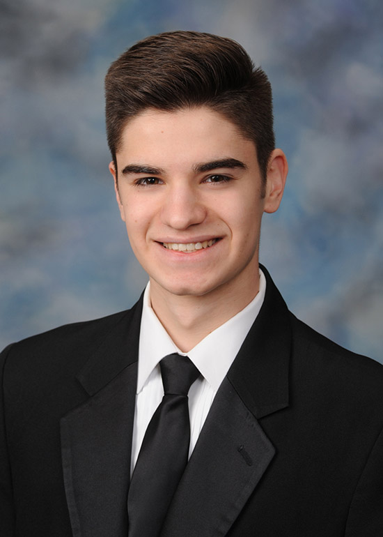 Sebastian Stamatatos is salutatorian of Huntington High School's Class of 2018.