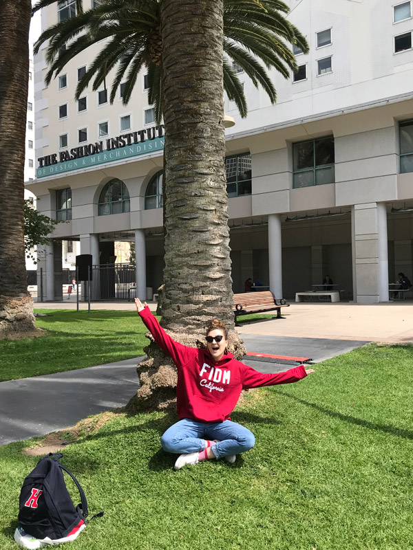 Bridgette Starr already feels at home on the Fashion Institute of Design & Merchandising campus.