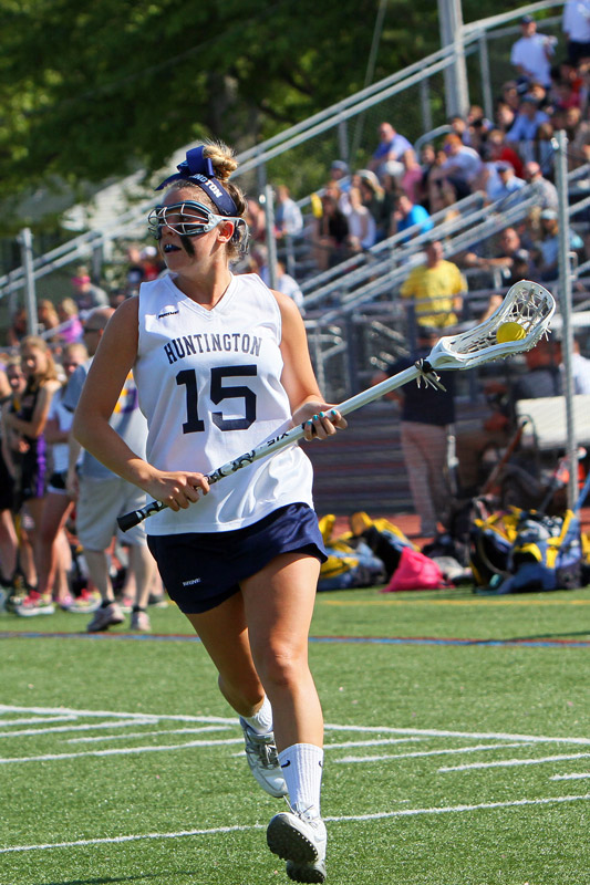 Alyssa Amorison scored and played a great game for Huntington. (Mike Connell photo.)