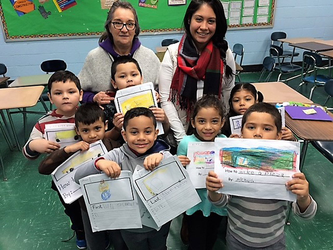 Huntington's K-2 Saturday Academy program included about 60 enthusiastic  participants.