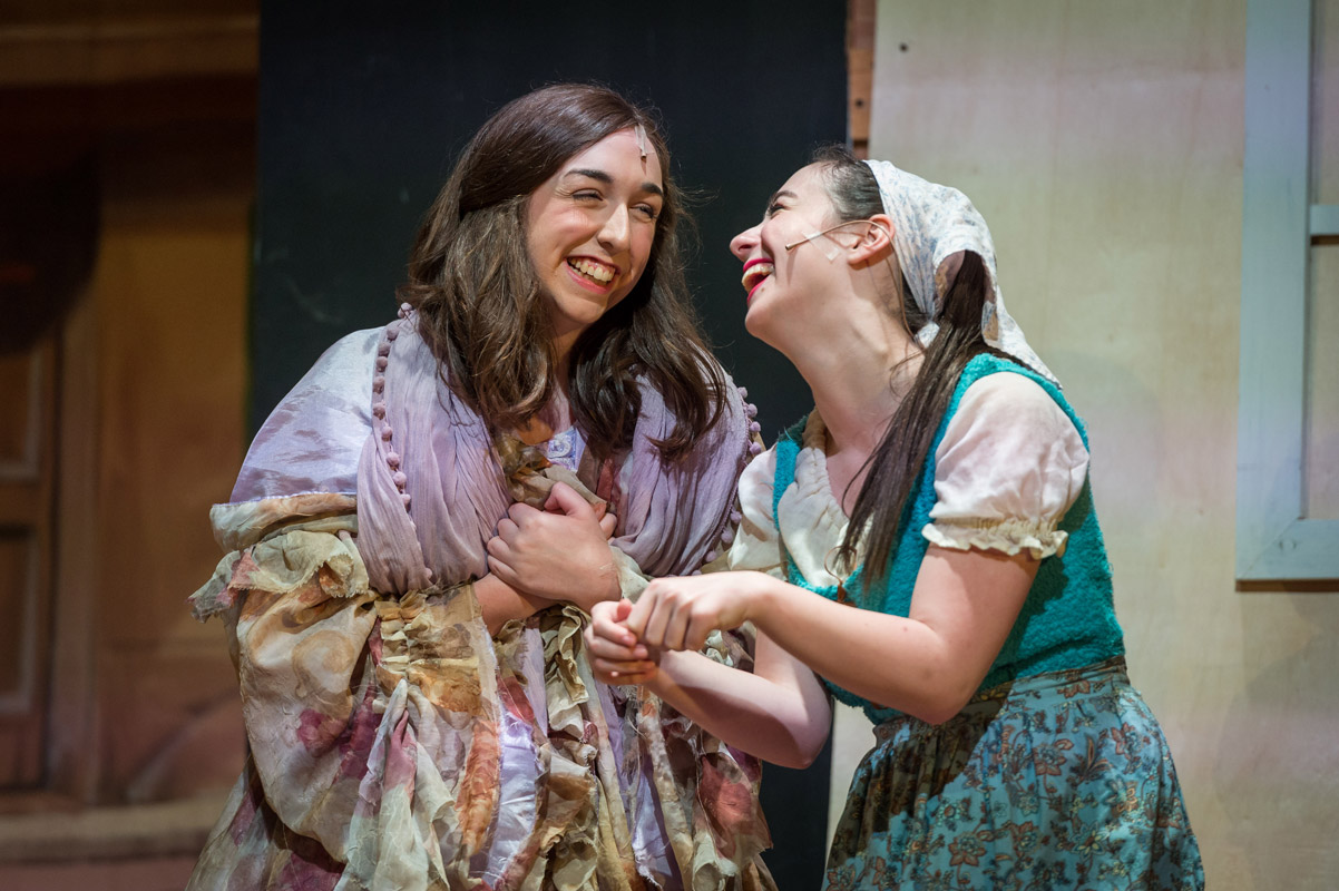 The Huntington stage crew contributed to the success of the drama club's spring musical. (Darin Reed photo.