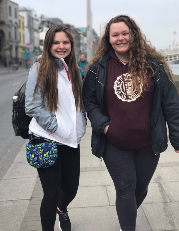 Katarina Obermaier in Ireland with Jamie Rosenbauer.