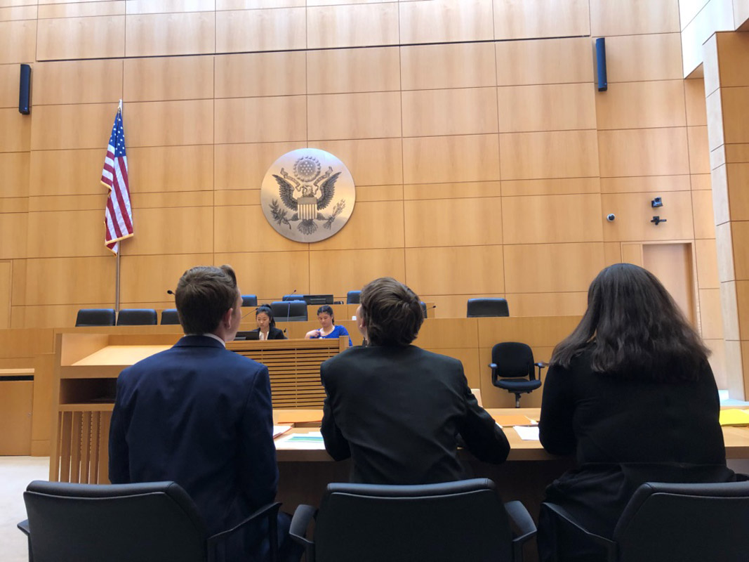 Huntington's trial attorney team is ready for action.