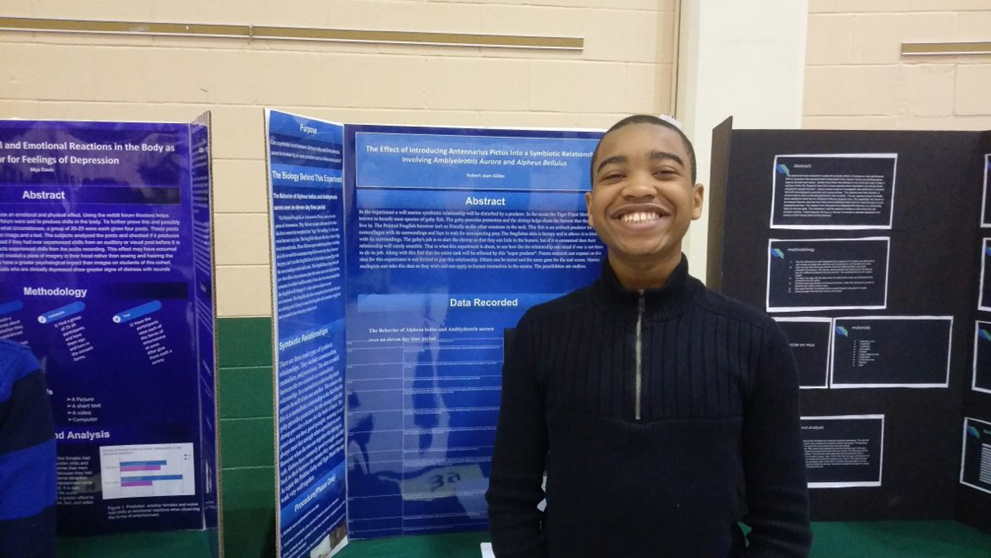 Robert Jean-Gilles at Farmingdale State College's STEM Diversity Summit.