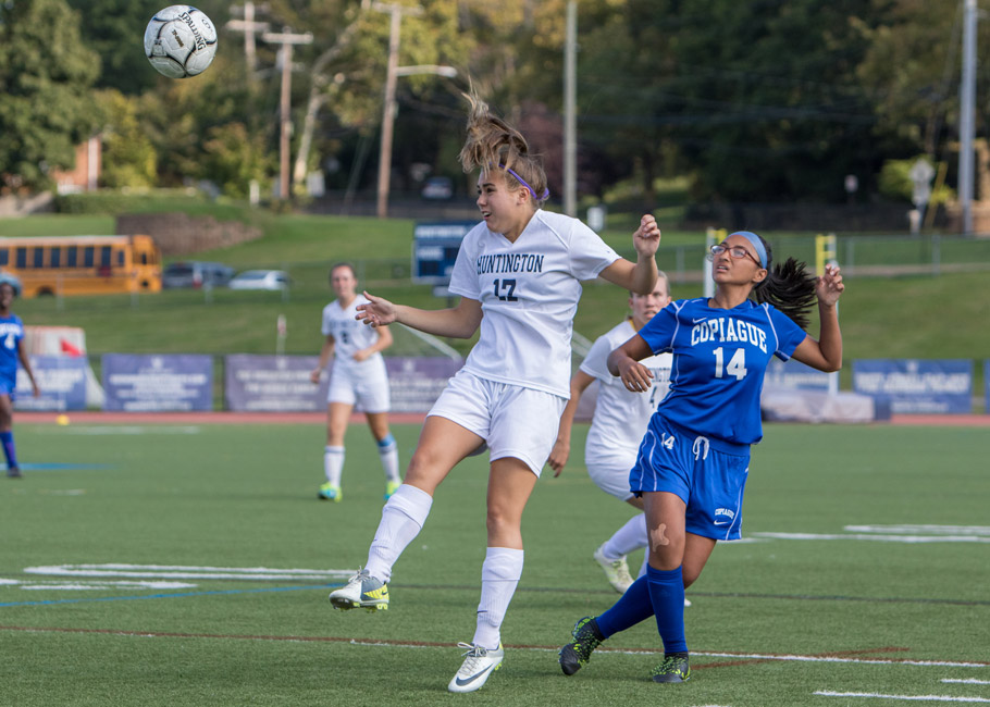 Marissa Stafford (left) is one of Huntington's top scoring threats. (Mike Connell photo.)