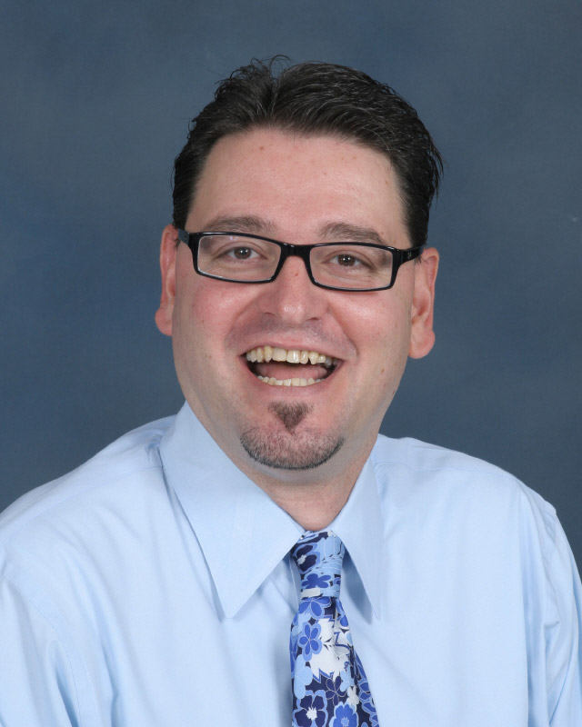 Huntington drama club advisor Michael Schwendemann.