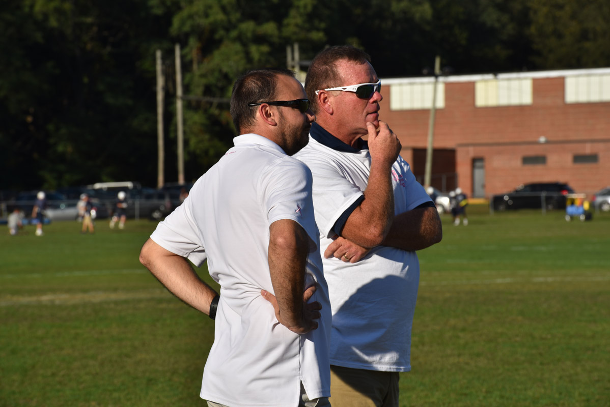 Huntington girls' soccer coaches Vincent Tannazzo and John Walsh.