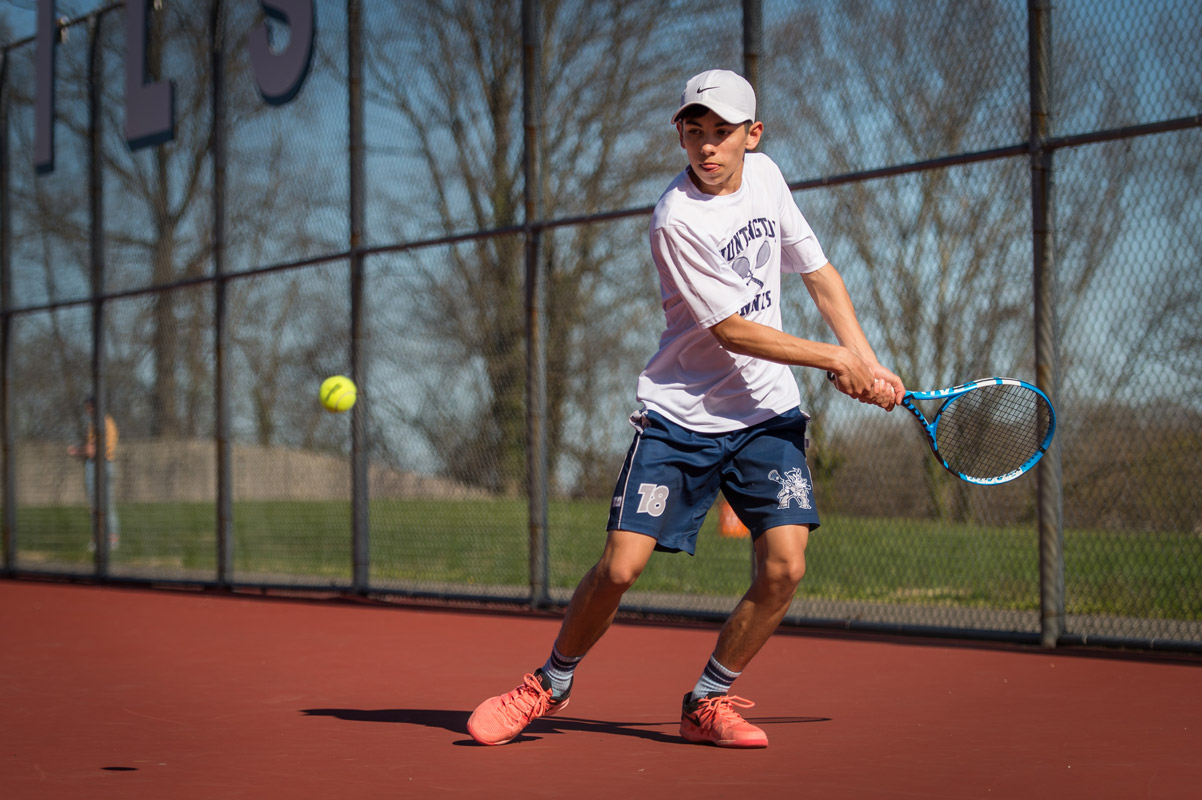 Jack Flores won his second consecutive Suffolk singles championship. (Darin Reed photo )