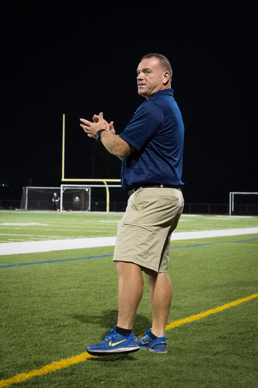 Huntington head coach John Walsh. (Darin Reed photo.)