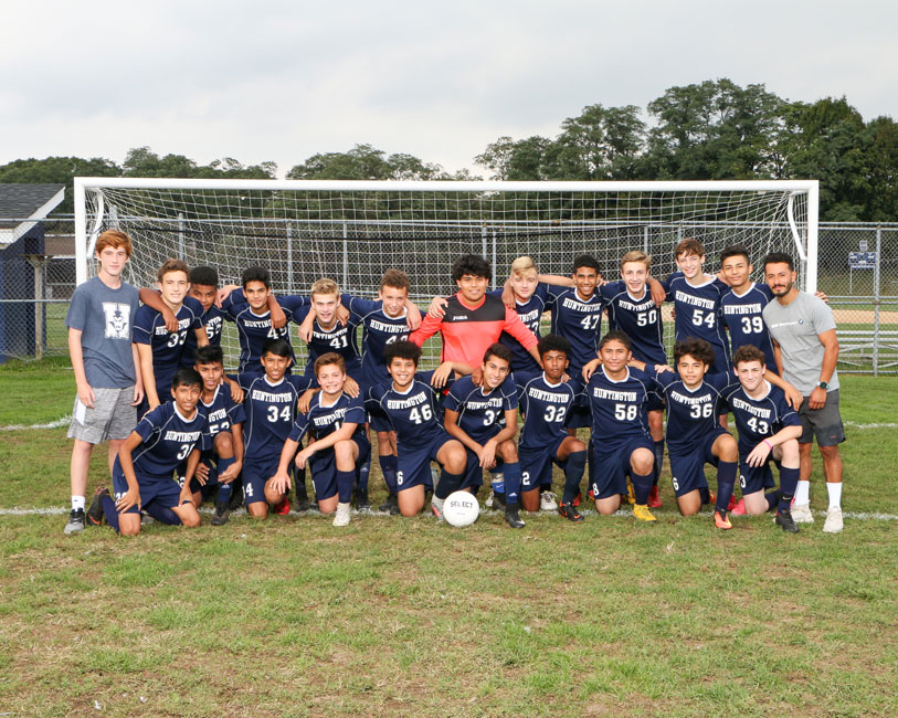 The Huntington High School JV boys' soccer team recorded a 14-2 mark this past fall.