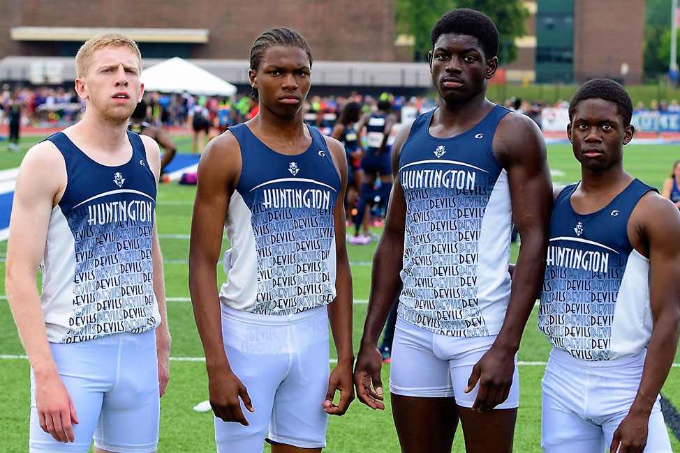 Huntington's county, state and national championship winning 4x400m relay Dream Team.