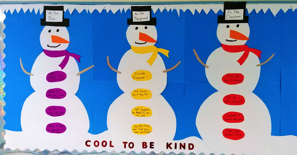 The Kindness Board at Washington Primary School has captured the attention of students..