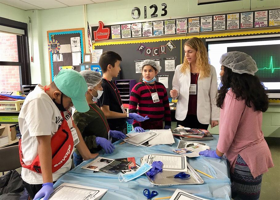 Teacher Emily Lohse's fifth grade students at Jack Abrams STEM Magnet School enjoyed a special educational treat.