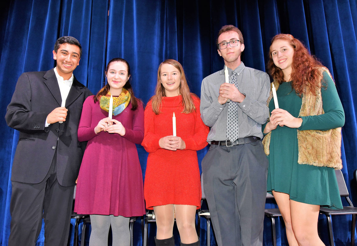 The Huntington English Honor Society executive board.