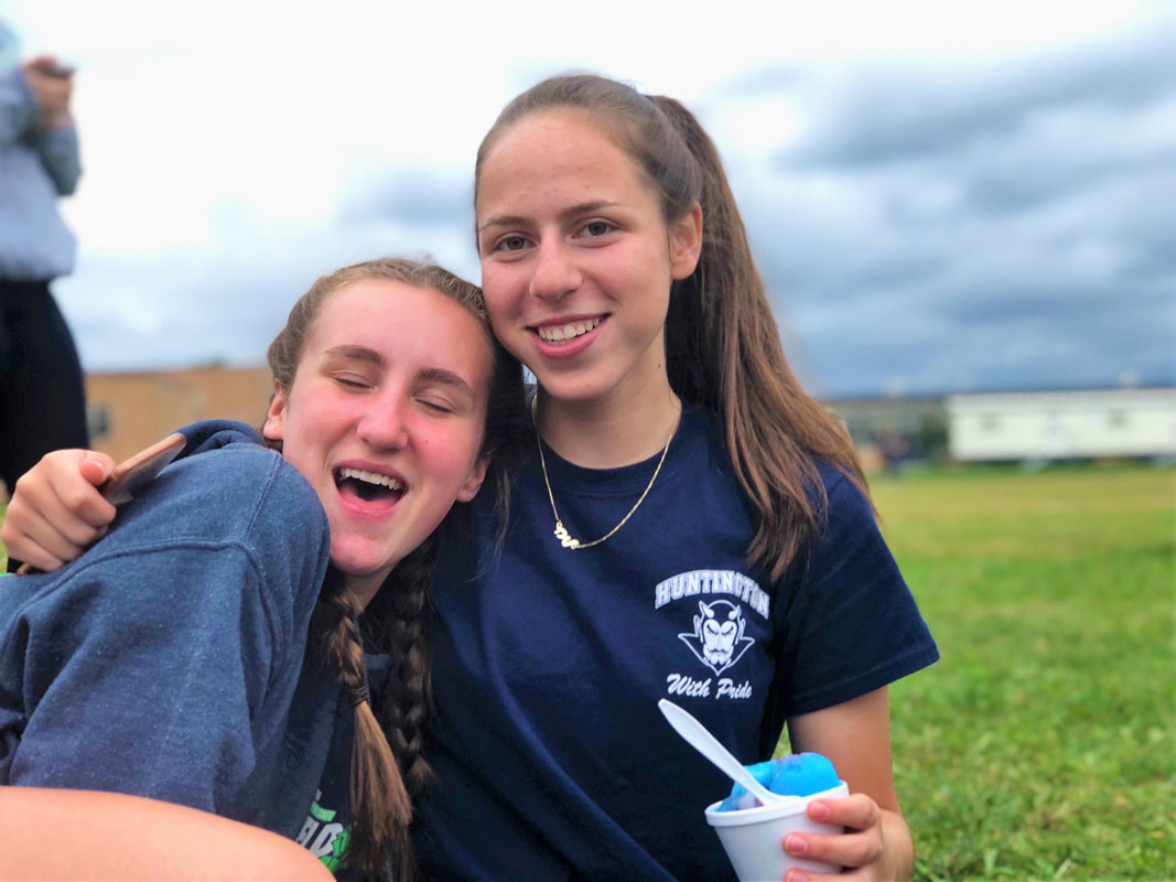 Lia Shechter (right) likes to laugh.