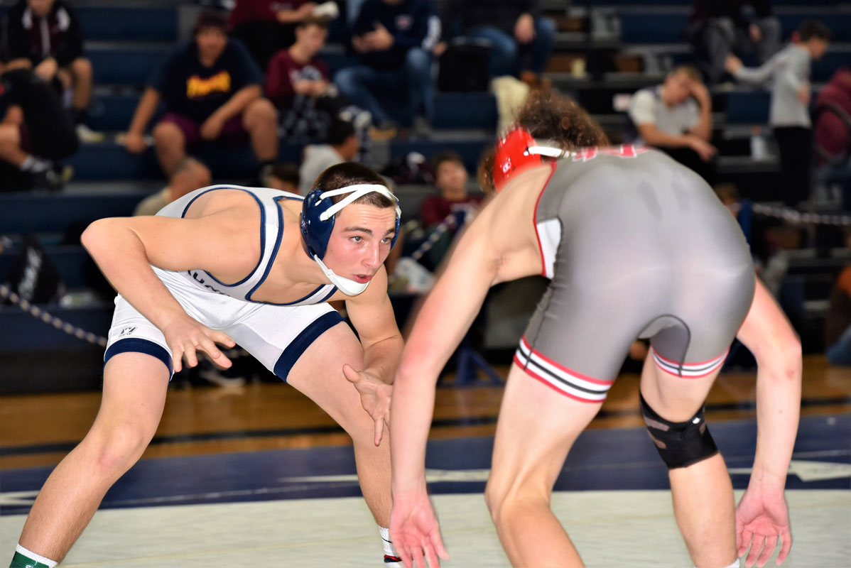 Aedan McDonald captured second place at 132 lbs. in last weekend's Eastchester Wrestling Invitational.