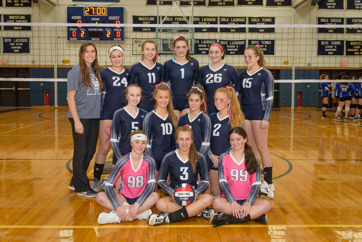 The 2018 Huntington varsity girls' volleyball team. (Darin Reed photo.)