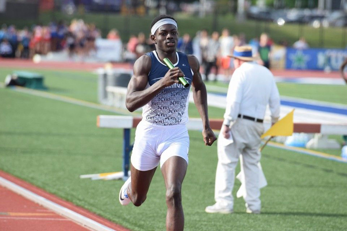 Infinite Tucker ran the anchor leg of the 4x400m relay for the Dream Team.