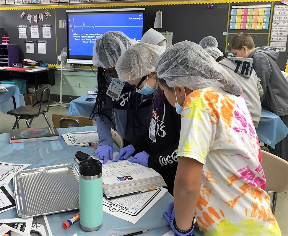 Teacher Emily Lohse's fifth grade students at Jack Abrams STEM Magnet School enjoyed a special educational treat.