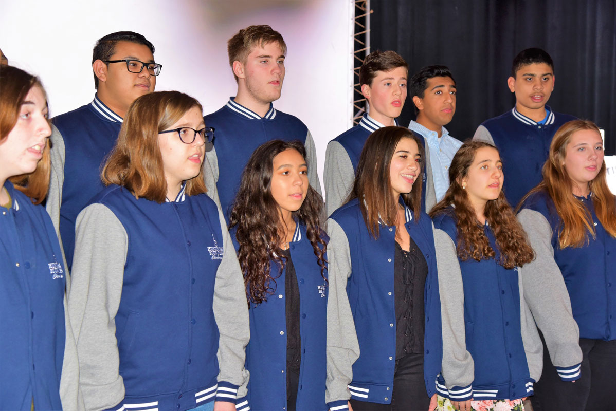 Huntington's chamber choir performs throughout the school year.