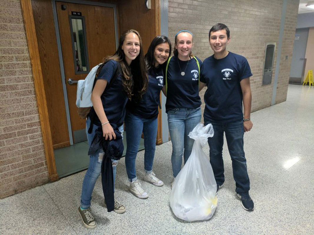 Lia Shechter (left) is involved in many activities around Huntington High School.