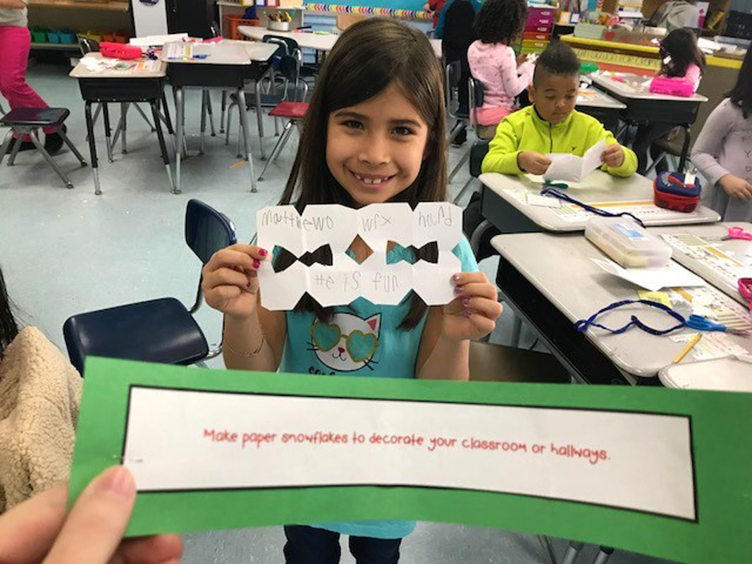 Washington School students have been engaged in kindness related projects and activities. 